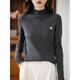 La Chapelle Heavy Embroidery Worsted Fine Wool Sweater Women's Half Turtleneck Sweater 2025 Autumn and Winter New Slim Fit Bottoming Shirt Graphite Gray L Recommended weight 110-125Jin Jin equals 0.5 kg