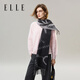 ELLE 100% sheep wool scarf for women autumn and winter fashion new warm jacquard dual-purpose scarf gift box