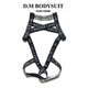 Dm men's jumpsuit thong ring letter shoulder strap sexy sexy ring underwear hollow personality gay lilac M100-115Jin Jin equal to 0.5 kg one size