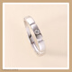 Pt950 platinum moissanite diamond ring men's platinum ring simple men's ring live proposal Valentine's Day gift 50 minutes of love - light luxury model default live size adjustable
