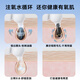 AUX blackhead suction instrument, special small bubbles for beauty salons, household large suction electric cleaner, pore cleaning and hydration, facial blackhead cleaning, acne removal tool, beauty instrument, fully equipped with hot compress model, gentle water suction + four-speed mode + deep cleaning AUX X20 small bubbles (A white)