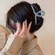Internet celebrity Korean style hairpin cross girl's back of the head large clip versatile simple clip headwear shower ponytail clip coffee color