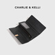 CHARLIE&KELLI Brand CK Light Luxury Wallet Women's 2025 New Simple Premium Wallet Long Hand Coin Purse Card Holder Integrated Red