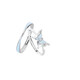 Fantasy Blue Butterfly high-end luminous butterfly gift ring for couples, light luxury and versatile luminous atmosphere ring for men and women Fantasy Blue Butterfly couple rings