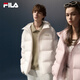 FILA Official RGB Down Couple's Down Jacket 2025 Winter Men's and Women's Loose Hooded Cold Warm Jacket