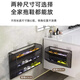 Lin's Boy Shoe Rack Storage Rack Household Door Behind Wall-mounted Storage Artifact Wall Multi-layer Small Shoe Rack Shoe Cabinet No Punching Elegant White_Large Three Layers No Specifications