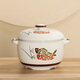 Raft core overflow soup stew cup Fujian Nan Fujian Nan overflow soup stew cup water-proof stew household ceramic stew pot inner tank with lid for cooking A large frosted model No. 3 1700ml (can be placed in a pressure cooker)