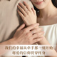 Old Fengxiang Ehepaar Ring Mobius Fuß Silber Geständnis Paar Ring Männer und Jubiläumsgeburtstagsgeschenke für Frauen für Freundin und Frau 999 Silver