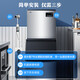 AUCMA ice machine large commercial split ice machine large capacity cube air-cooled ice machine large ice tray ice cube milk tea shop bar KTV fully automatic ice machine water-cooled daily output 550kg AZH-316BANE