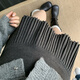 Lu Shanwu knitted pleated skirt woolen skirt anti-exposure A-line skirt women's autumn and winter versatile gray high-waisted skirt woolen pleated skirt short skirt dark gray M recommended 90-100Jin Jin equals 0.5 kg
