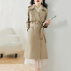 Ehangy Luxury High Grain-Long-Long-Longat Coat For Women 2025 Primavera y otoño Nuevo abrigo de moda de alta gama gris l gris