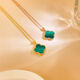 Xingu 18K gold four-leaf clover pendant color gold rose gold gold necklace au750 clavicle chain birthday gift for girlfriend red agate 18K rose gold (single pendant)