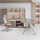 Light luxury boss desk, simple and modern president manager desk, supervisor office office desk and chair combination computer desk 1.8 meters manager desk + manager chair