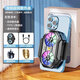 Sawang German live broadcast special mobile phone radiator artifact semiconductor refrigeration super ice-sealed back clip integrated bracket with fan for anchors playing games suitable for Apple IQOO Black Shark OnePlus anchors dedicated dual-core overclocking refrigeration three-speed digital display