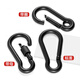 Gold super black 304 stainless steel spring buckle carabiner safety buckle key chain gourd buckle nut belt ring buckle dog chain buckle M5 (2 pieces) standard type