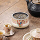 Soil story Dunhuang Butterfly Dance Jianshui Ceramic Tea Washing with Lid Tea Bowl Household Pen Washing Water Bottle Tea Bowl Storage Kung Fu Tea Set Accessories Dunhuang Butterfly Dance-Jianshui B15937 7x11.2cm