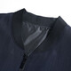 Middle-aged men's spring and autumn casual jackets, baseball collar jackets, stand collar spring and autumn thin casual tops, daddy clothes for men, navy blue 3XL 190 yards 145-165Jin Jin equals 0.5 kg