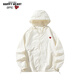 Charles Tao Xin and Wang Churan's same style outdoor skin clothing for men and women, versatile casual, fashionable and trendy fishing clothing, off-white M