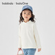 Bala BalaOne children's clothing girls long-sleeved T-shirt children's 2025 winter bottoming shirt fever and antibacterial 208425100001