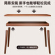 Weishi computer desk home bedroom 2025 new desk adult study table solid wood legs rectangular student writing table hot selling single table walnut color 100*55CM