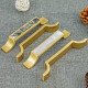 Gaobangtai Muschel Schrank Türgriff Kleiderschrank Weinschrank Griff Messing Moderne neue chinesische Hardwarezubehör GBT12041 Abalone Shell Länge 150 Lochabstand 128mm