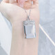 Beijing Gold Trading Center Co., Ltd. platinum pendant pt950 Wushi brand square pendant as a gift for friends, about 10.98g