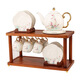 Pingxing Exquisite Afternoon Tea High-end Tea Set Bone China Tea Cup Water Set Teapot Water Cup 15 Lotus-Water Set (Including Wooden Frame Gift Box Assembled Greeting Card Design and Color