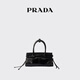 PRADA/Prada gift women's Prada Bonnie mini cow leather handbag shoulder bag black