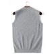 Ordo City cashmere sweater men's vest round neck youth middle-aged business vest sweater casual cardigan men white gray M 165 (suitable for 105 Jin [Jin equals 0.5 kg]-120 Jin [Jin equals 0.5 kg])