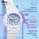Disney electronic watch female student girl sports waterproof junior high school student high school student girl children's watch mechanical summer milk white blue