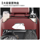 Car storage box multi-function car back chair storage box hook-type water cup storage box car tissue box decoration chair back multi-function storage box classic black