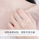 Moissanite diamond pure silver ring women's confession proposal engagement ring birthday anniversary gift for girlfriend and wife