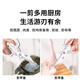 DIKTT German bone scissors, kitchen chicken bone scissors, special for killing fish, multifunctional household stainless steel strong big head scissors, silver big head strong kitchen scissors, aluminum alloy handle, special for kitchen