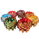 Penusen boutique hard cardboard origami colorful lotus paper flower semi-finished lotus paper flower gold pineapple cornucopia home