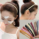 Face wash toothed hairband summer women's 2025 high-end pressure hair headband broken hair hairpin headdress black