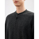 GXG Men's Henley Neck Sweater Unisex Winter Lazy Knitted Sweater 25 Years New #G25D204016 Black Gray XL