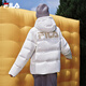 FILA Official RGB Down Couple's Down Jacket 2025 Winter Men's and Women's Loose Hooded Cold Warm Jacket