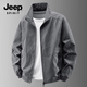 JEEP SPIRIT Jacket Men's Light Business Jacket Men's Casual Versatile Outerwear Men's 2499 Dark Gray XL