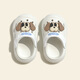 Babycrayon puppy hole shoes children's slippers girls indoor and outdoor wear home baby girl anti-collision cute beige puppy 15 cm inner length_suitable for foot length 14.5cm