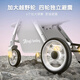 ANGI BABY stroller, high view, can sit and lie down, lightweight foldable, two-way push stroller, baby stroller, khaki color, can sit and lie down + four-wheel shock absorber, stroller can sit and lie down, one-button closing, four-wheel shock absorber