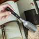 Xuxitang pure titanium tea spoon single divided teaspoon tea shovel for throwing tea leaves wood household tea set tea ceremony six gentlemen accessories pure titanium ebony tea spoon bamboo section titanium