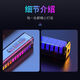 Colorful Gradient 3D Colorful Voice-controlled Voice Pickup Lamp Home E-Sports Desktop Ornament Multi-Color Mode Atmosphere Lamp Car Voice-Controlled Music Rhythm Lamp L026 Plug and Play + Follow the Rhythm 1 Pack Direct Plug-in Model