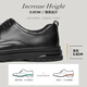 Belle Commuting Business Leather Shoes 2025 Men's Leather Pleated Height Casual Shoes A1373AM4 Black 2 43