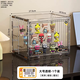 Yusenyi Blind Box Storage Display Rack Transparent Dustproof Acrylic Bubble Mart Display Box Building Blocks Figure Model Display Cabinet Transparent Large (Magnetic Opening and Closing Removable Steps with Stickers)