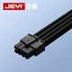 JEYI 40/50 series desktop computer graphics card extension cable 8Pin power extension cable power supply cable module cable 8P to 6+2P male and female extension cable 30 cm black