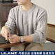 LILANZ autumn and winter new cardigan Henry collar retro striped sweater men's lazy style loose casual sweater black M 165 (recommended 100120Jin Jin equals 0.5 kg