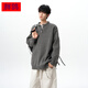 Fat Pigeon Fatty Large Size Henry Collar Sweater Men's Loose Lazy Feeling Lazy Style Knitted Sweater with Bottoming Shirt Dark Gray 5XL Recommended 200-230Jin Jin is equal to 0.5kg Can be worn