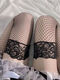 Large size stockings, long fishnet stockings, high black silk silicone non-slip over-the-knee mesh fat mm thigh socks, garter stockings with thong