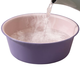 Household washbasin large thickened durable kitten and dog bathing good pet bathing washbasin pink and purple - medium size - 1 piece
