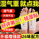 Tongrentang Old Beijing Mugwort Foot Patch removes dampness, detoxifies and expels dampness and coldness from the body. Mugwort, Poria and Bazhen remove moisture and warm. 50 patches in a box. Mild moisture.